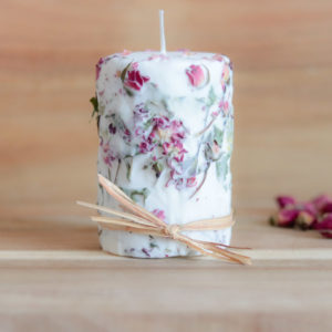 bougie fleur sèche